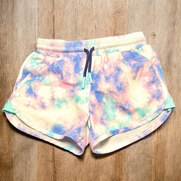 Girls 5/6 Eddie Bauer tie dye running shorts - Picture 1 of 5